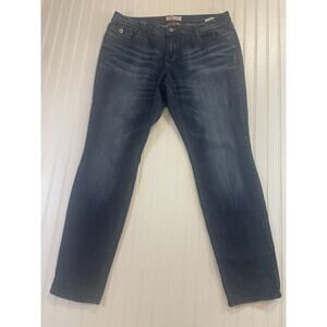 LEI Selena Jeans Juniors Size 15 Blue Low-Rise Curvy Skinny Denim 30" Inseam